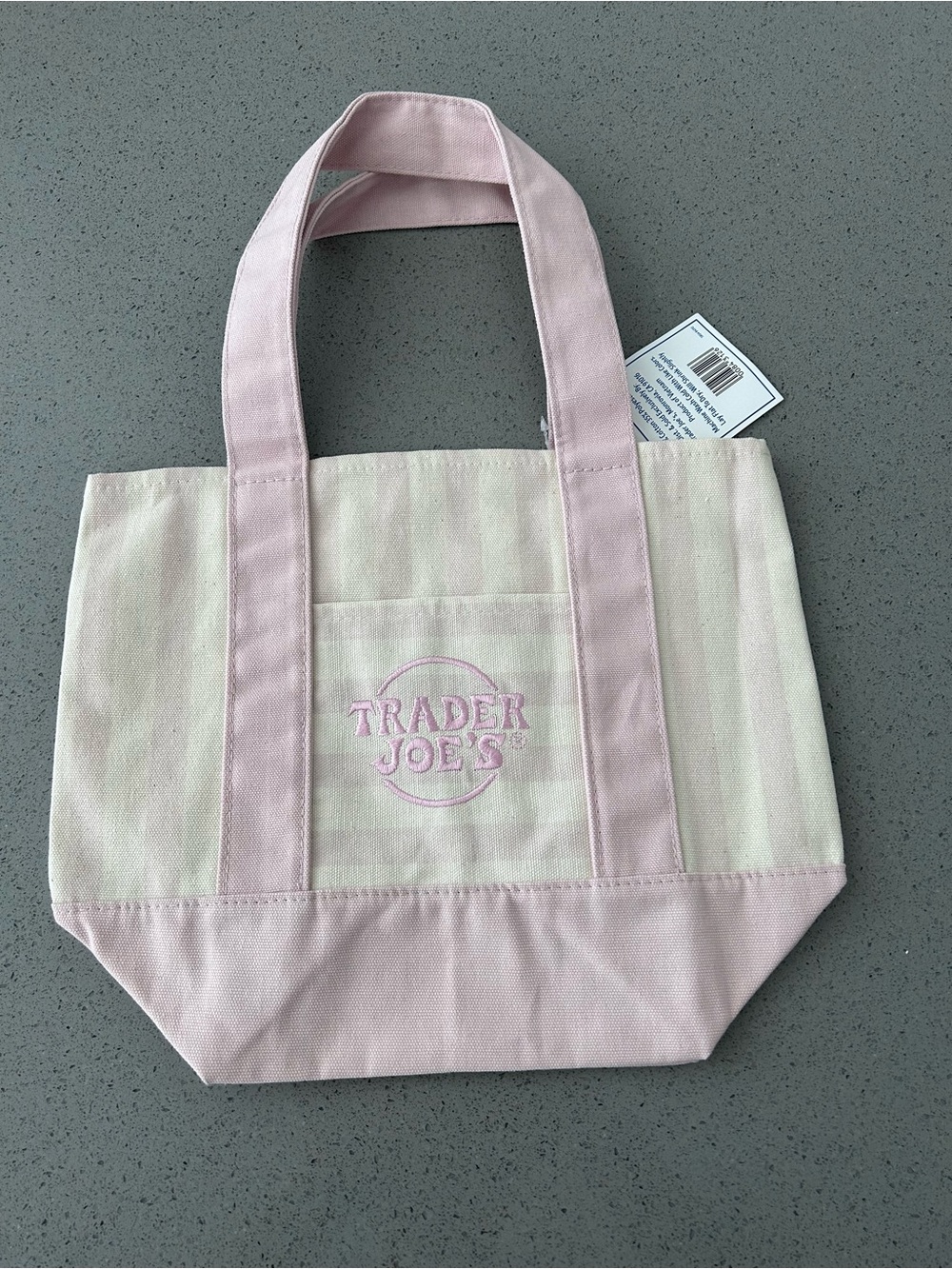 Trader Joe's Pastel Stripe Mini Tote Summer Bundle - Picture 7 of 14